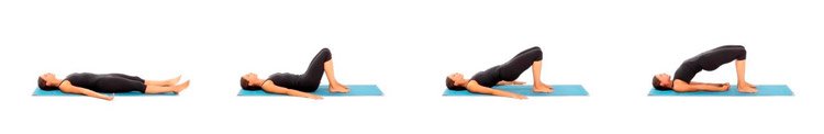 Durma melhor com exercícios de Yoga - apenas 3 minutos - Postura da ponte foto